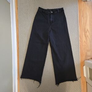 Women's Black Wide-Leg Jeans